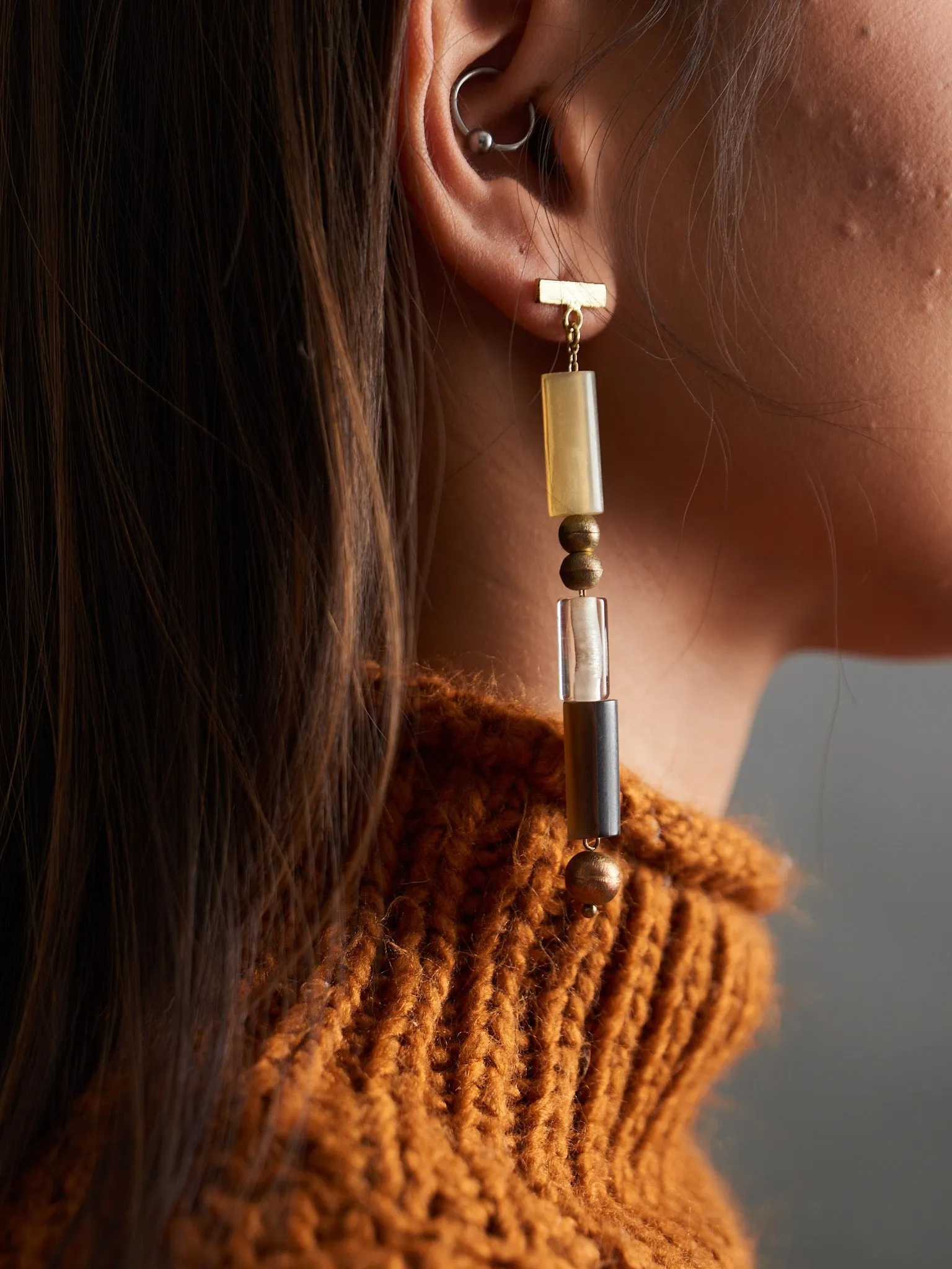 Josephine Earrings - Gold sold by Mata Traders product image thumbnail 4