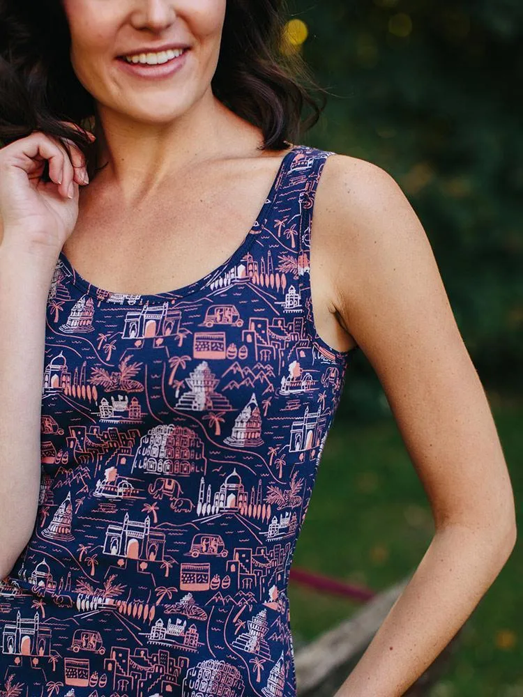 Delilah Dress - Voyager Pink sold by Mata Traders product image thumbnail 4