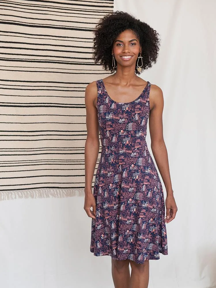 Delilah Dress - Voyager Pink sold by Mata Traders