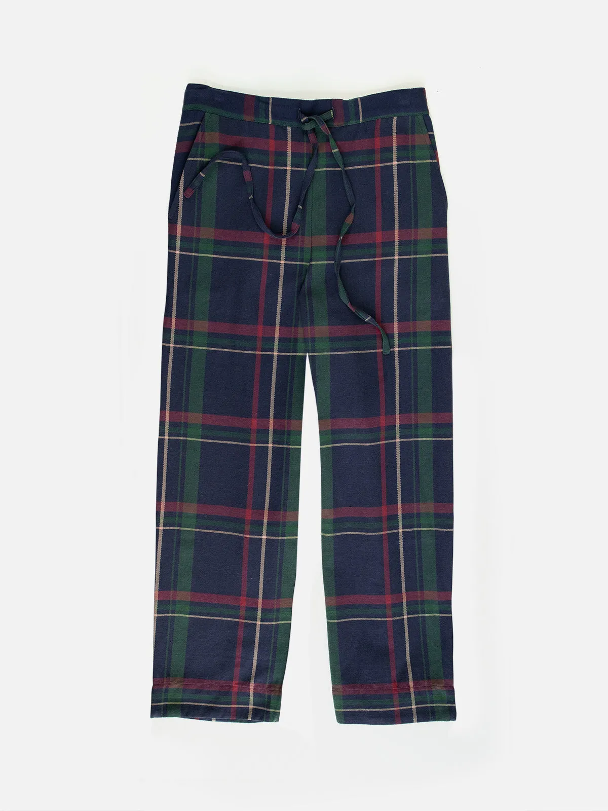 Emmy Drawstring Pant - Navy Berry Plaid sold by Mata Traders product image thumbnail 2
