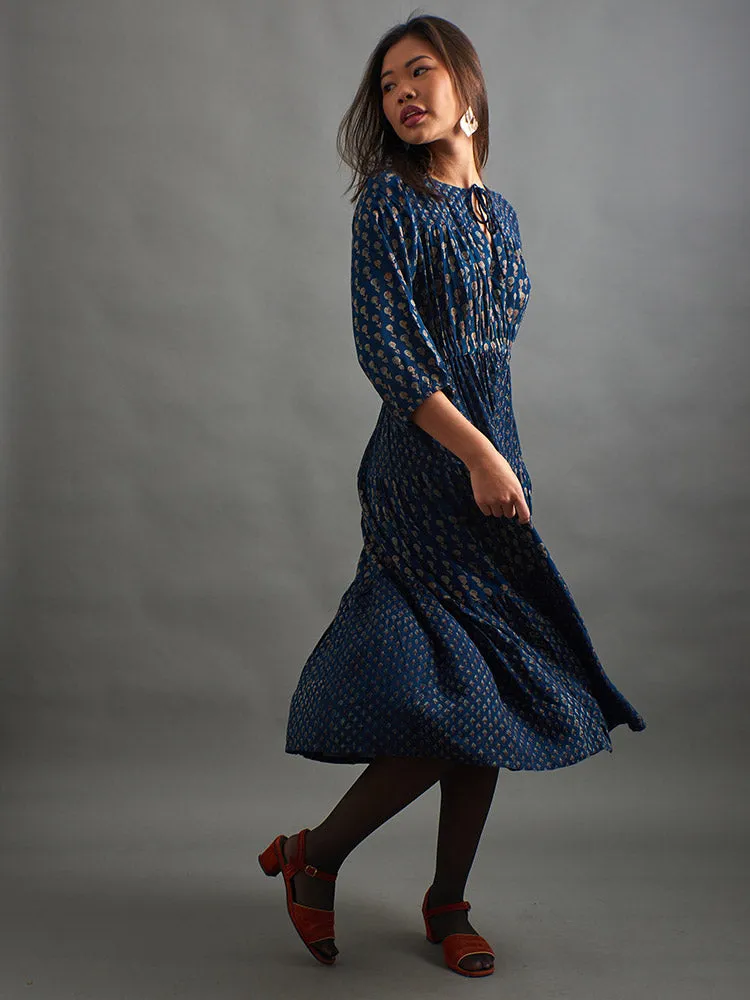 Adriana Dress - Midnight Floral Mix sold by Mata Traders product image thumbnail 2