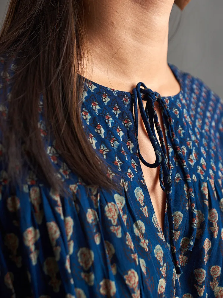 Adriana Dress - Midnight Floral Mix sold by Mata Traders product image thumbnail 3