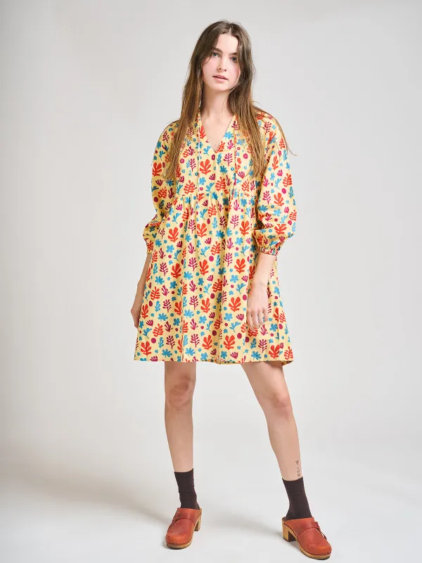 Sohla Mini Dress - Purple Collage made by Mata Traders