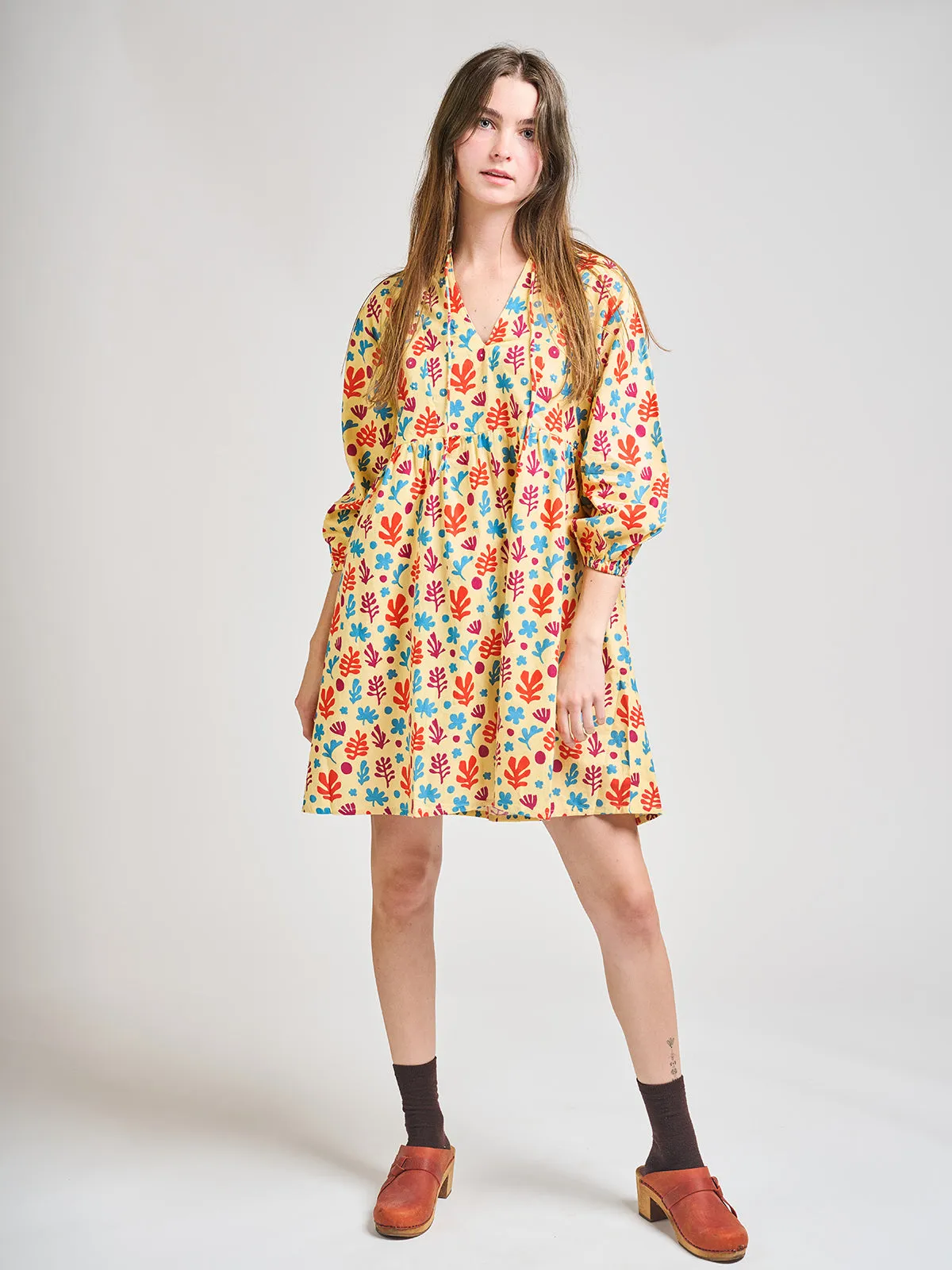 Sohla Mini Dress - Purple Collage sold by Mata Traders