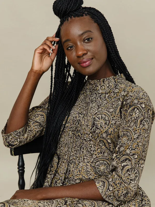 Meredith Dress - Midnight made by Mata Traders