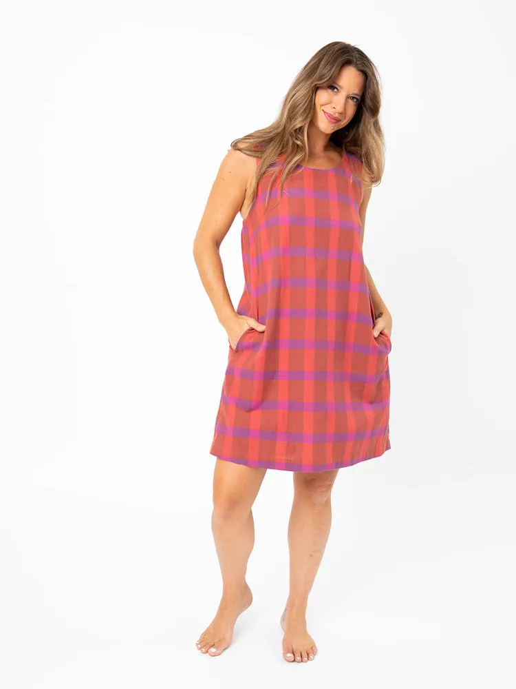 Juniper Dress - Throwback Plaid sold by Mata Traders product image thumbnail 2