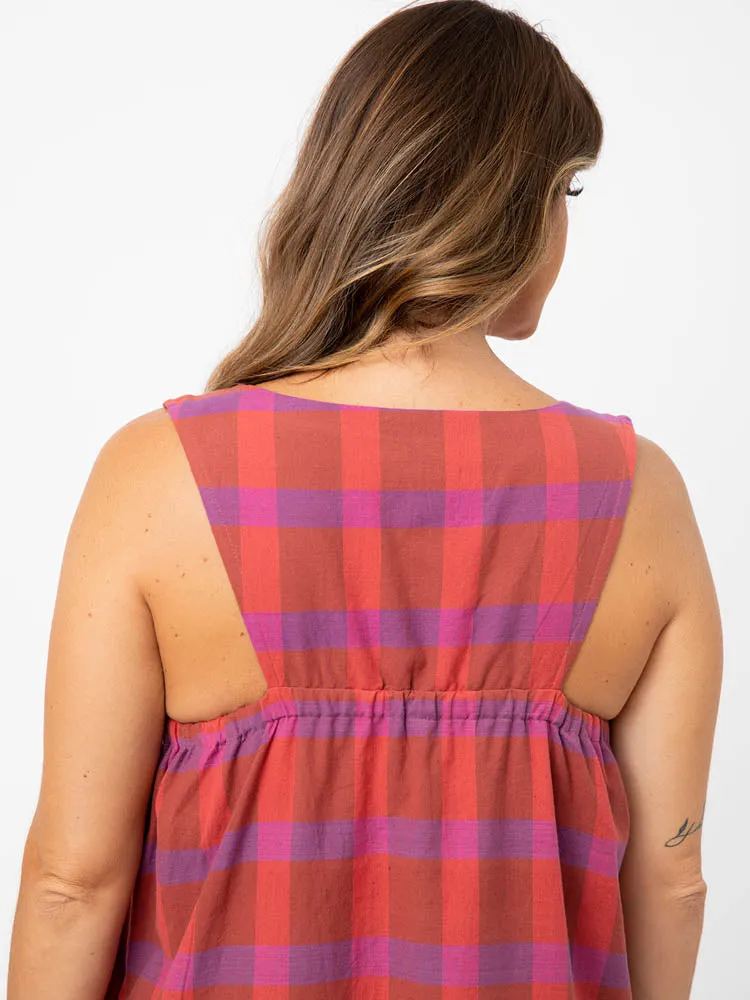 Juniper Dress - Throwback Plaid sold by Mata Traders product image thumbnail 4