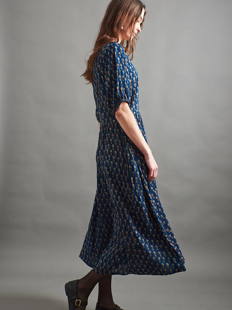 Sydney Midi Dress - Midnight Mini Floral sold by Mata Traders product image thumbnail 2