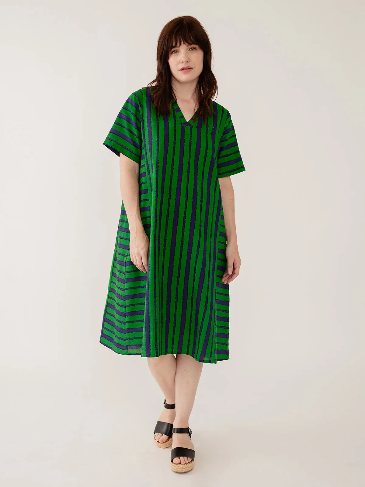Karissa V-Neck Dress - Emerald sold by Mata Traders product image thumbnail 3