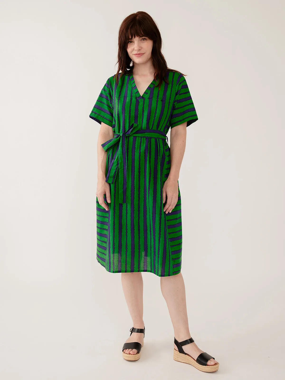 Karissa V-Neck Dress - Emerald sold by Mata Traders product image thumbnail 5