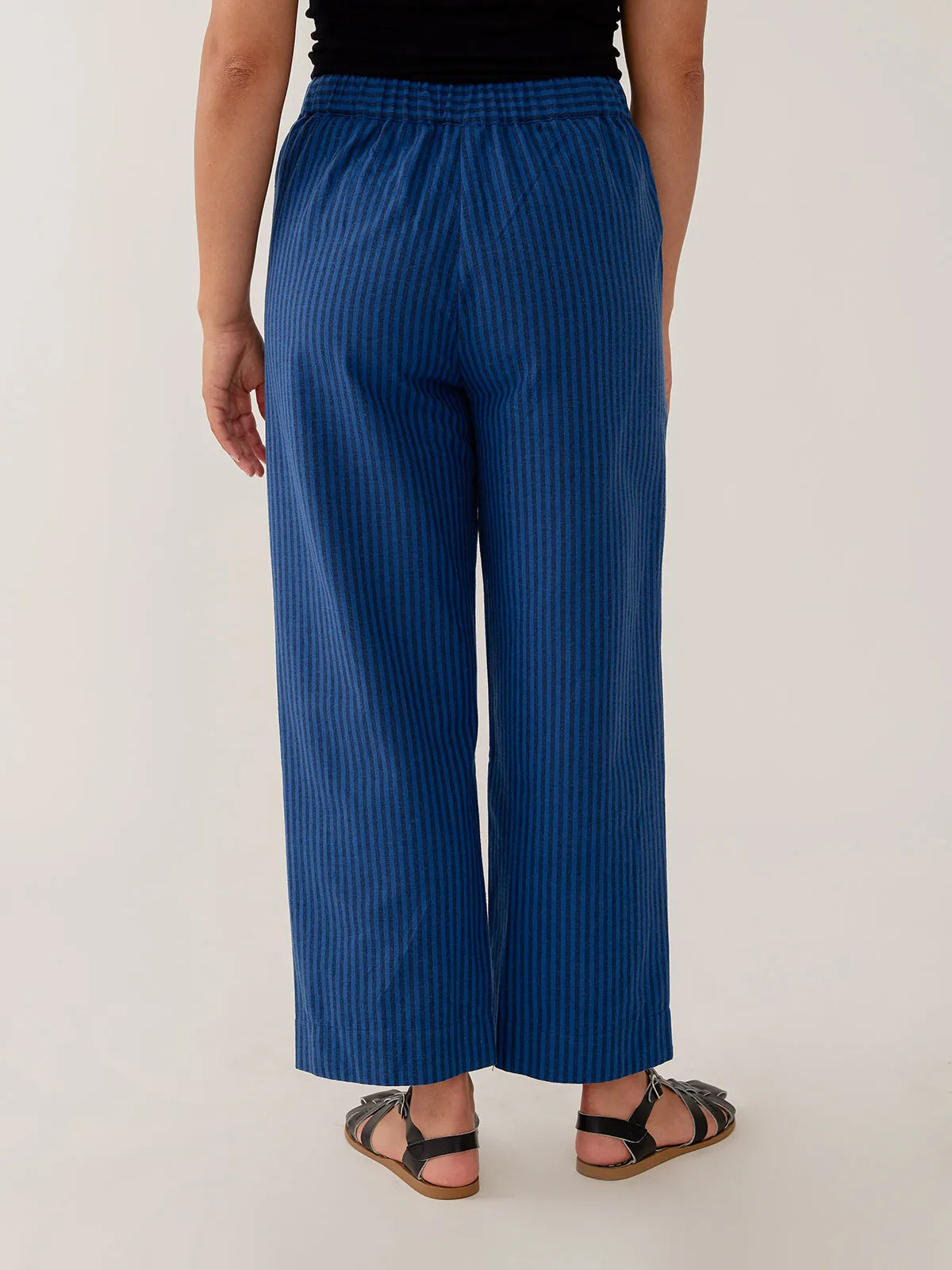 Emmy Drawstring Pant - Cerulean Stripe sold by Mata Traders product image thumbnail 4