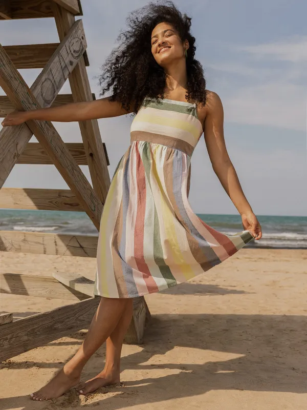 Ivy Midi Dress - Vintage Rainbow made by Mata Traders