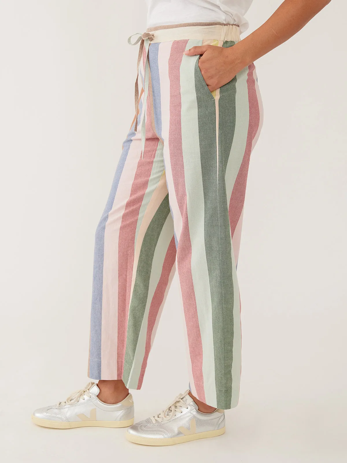 Emmy Drawstring Pant - Vintage Rainbow sold by Mata Traders product image thumbnail 3