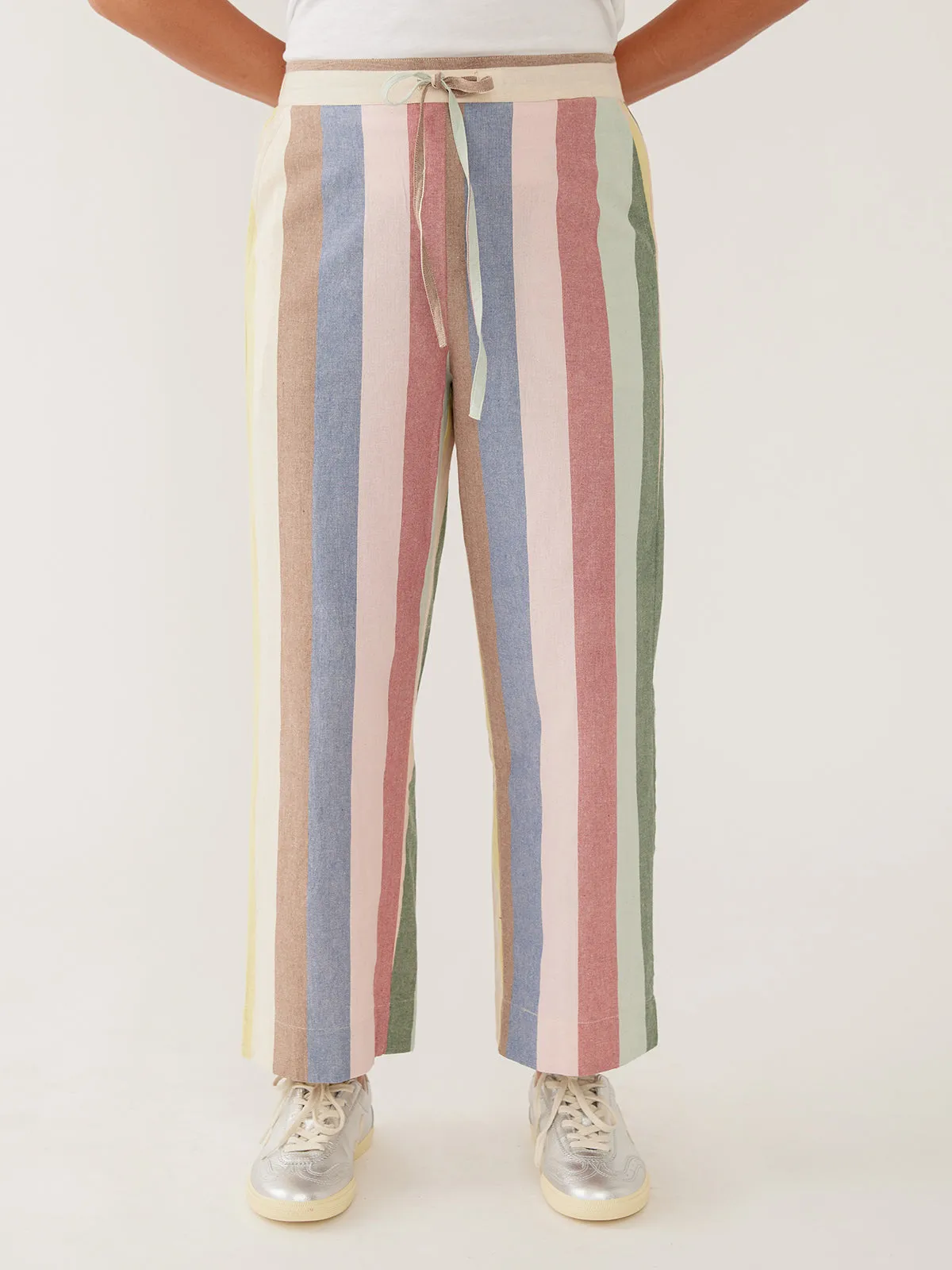 Emmy Drawstring Pant - Vintage Rainbow sold by Mata Traders