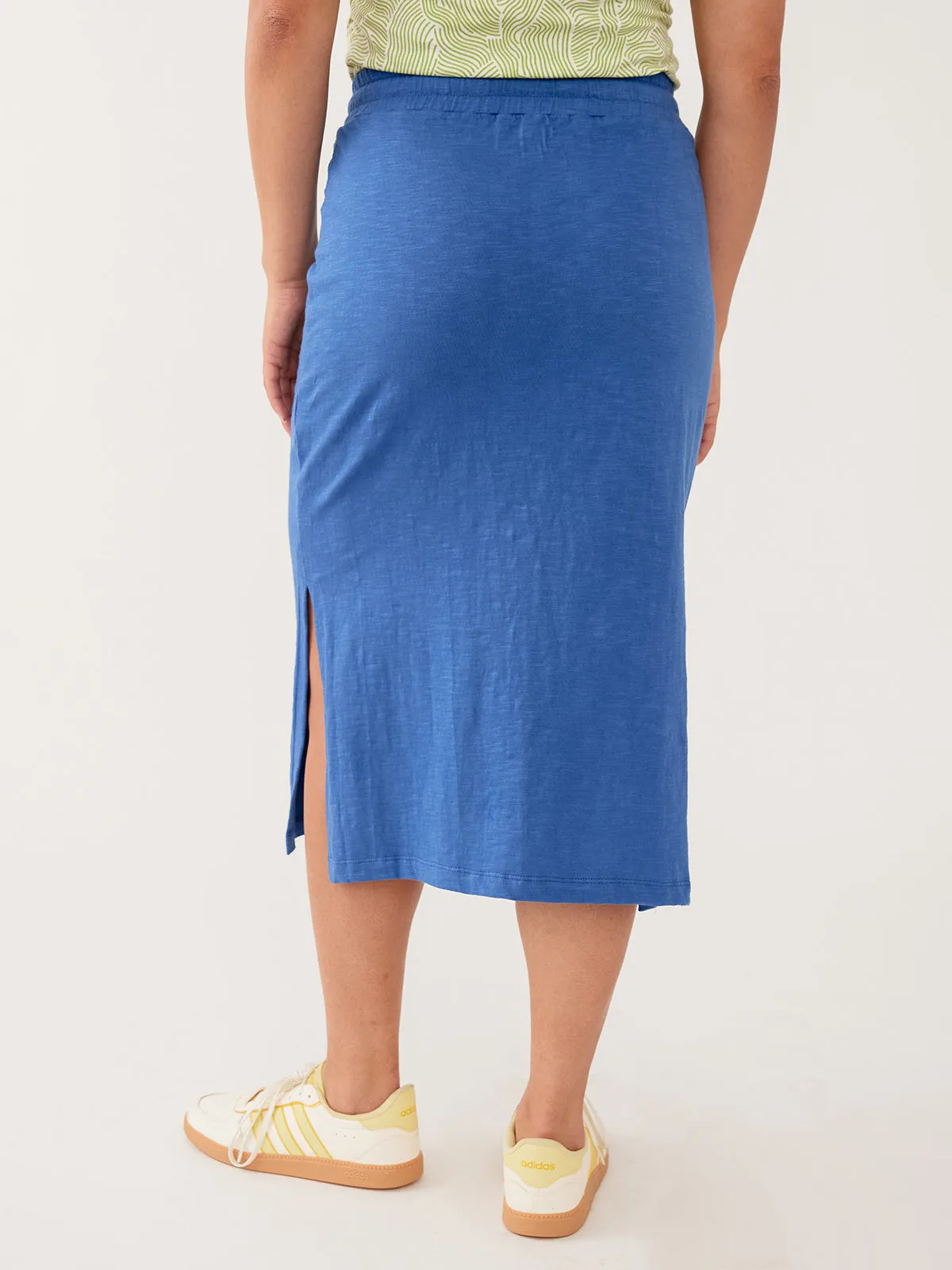 Isla Skirt - Cerulean Slub sold by Mata Traders product image thumbnail 4
