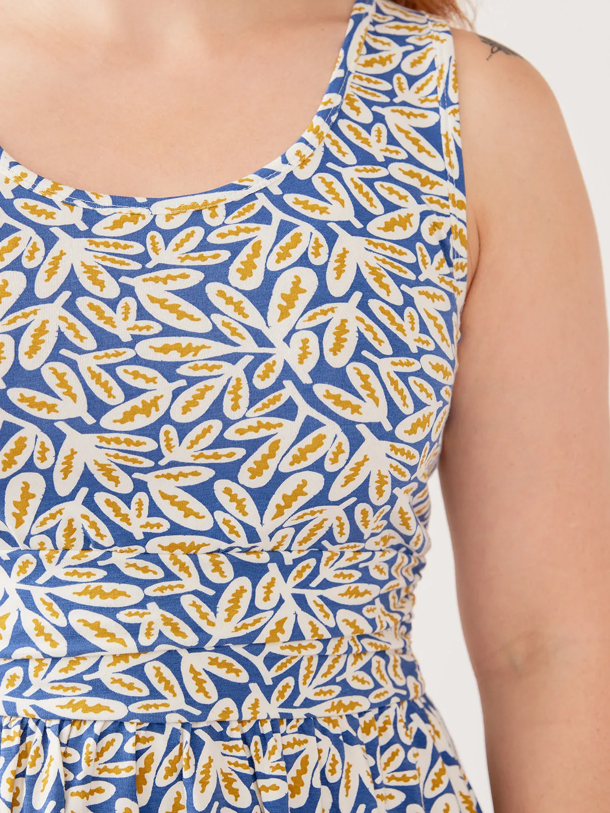 Asheville Dress - Fern Beats Blue sold by Mata Traders product image thumbnail 2