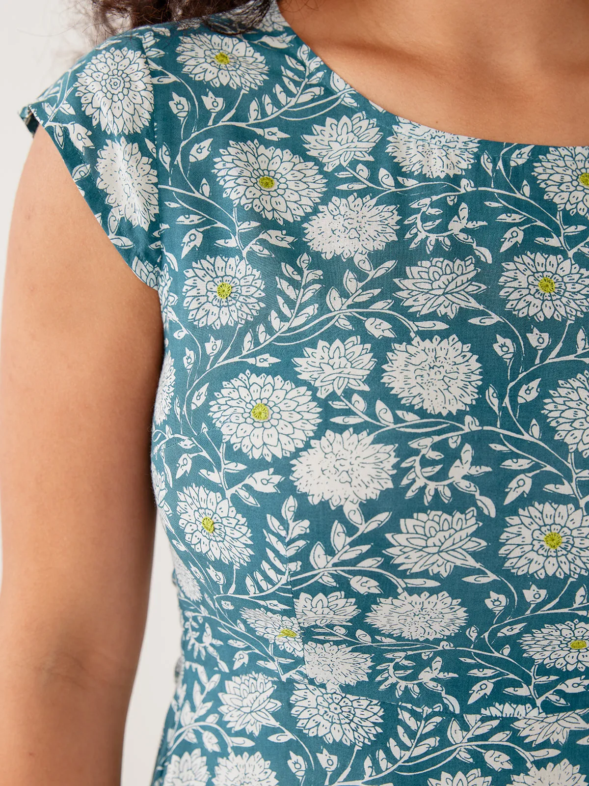 Marseille Dress - Teal Modal sold by Mata Traders product image thumbnail 2