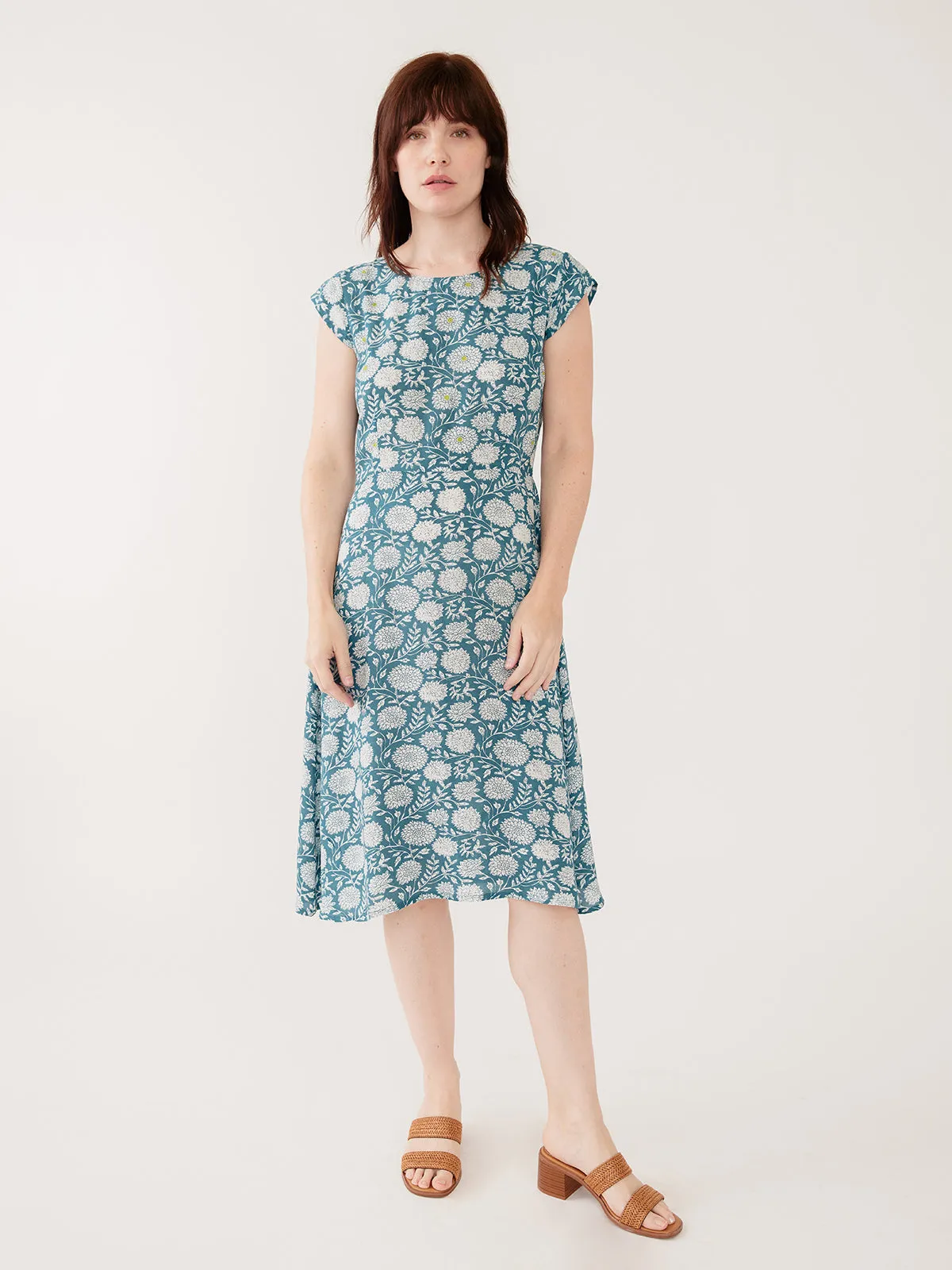 Marseille Dress - Teal Modal sold by Mata Traders product image thumbnail 4