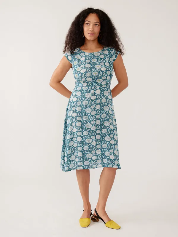 Marseille Dress - Teal Modal made by Mata Traders
