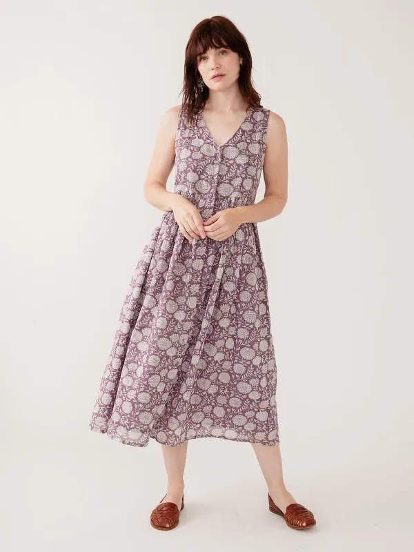 Olivia Dress - French Lilac made by Mata Traders