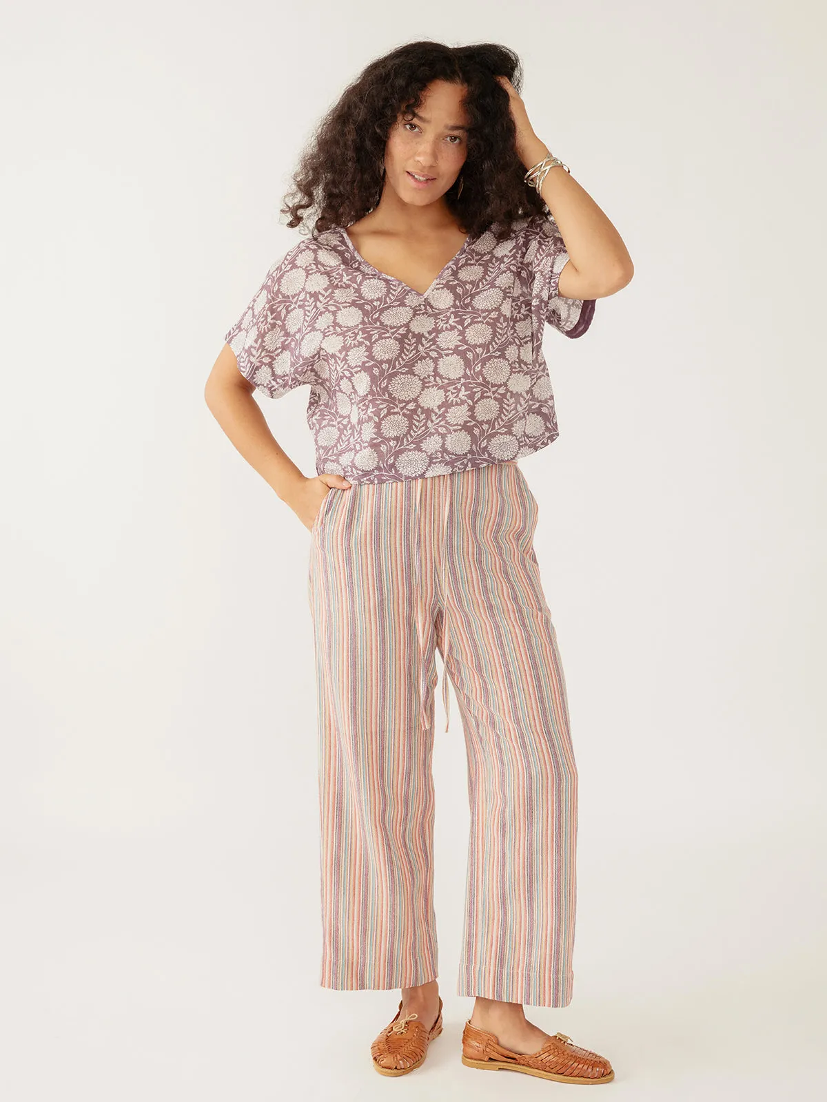 Emmy Drawstring Pant - Confetti Stripe sold by Mata Traders product image thumbnail 5