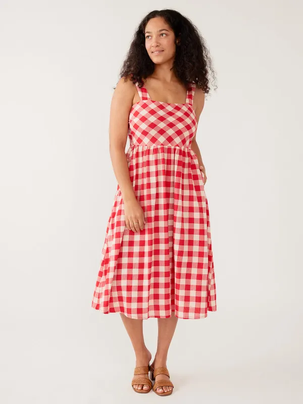 Nikita Dress - Red Gingham made by Mata Traders
