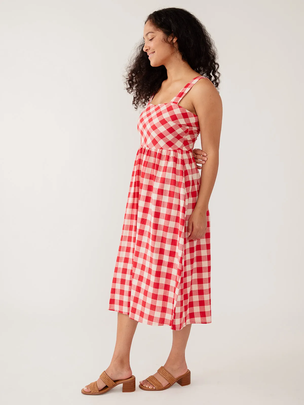 Nikita Dress - Red Gingham sold by Mata Traders product image thumbnail 5