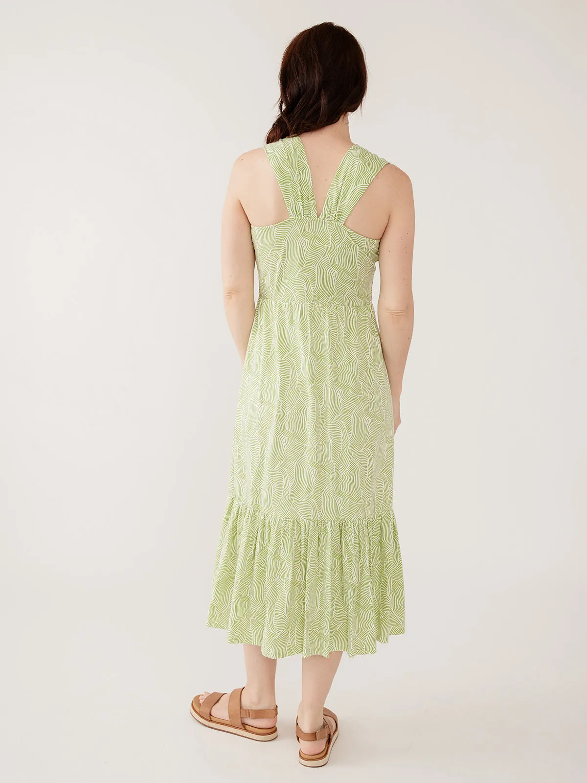 Opal Dress - Pear Waves Jersey sold by Mata Traders product image thumbnail 5