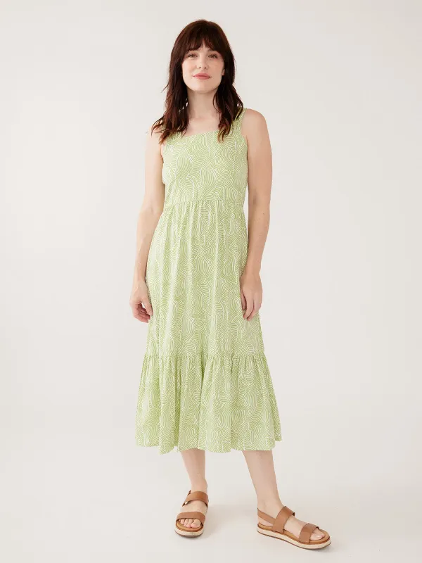 Opal Dress - Pear Waves Jersey made by Mata Traders