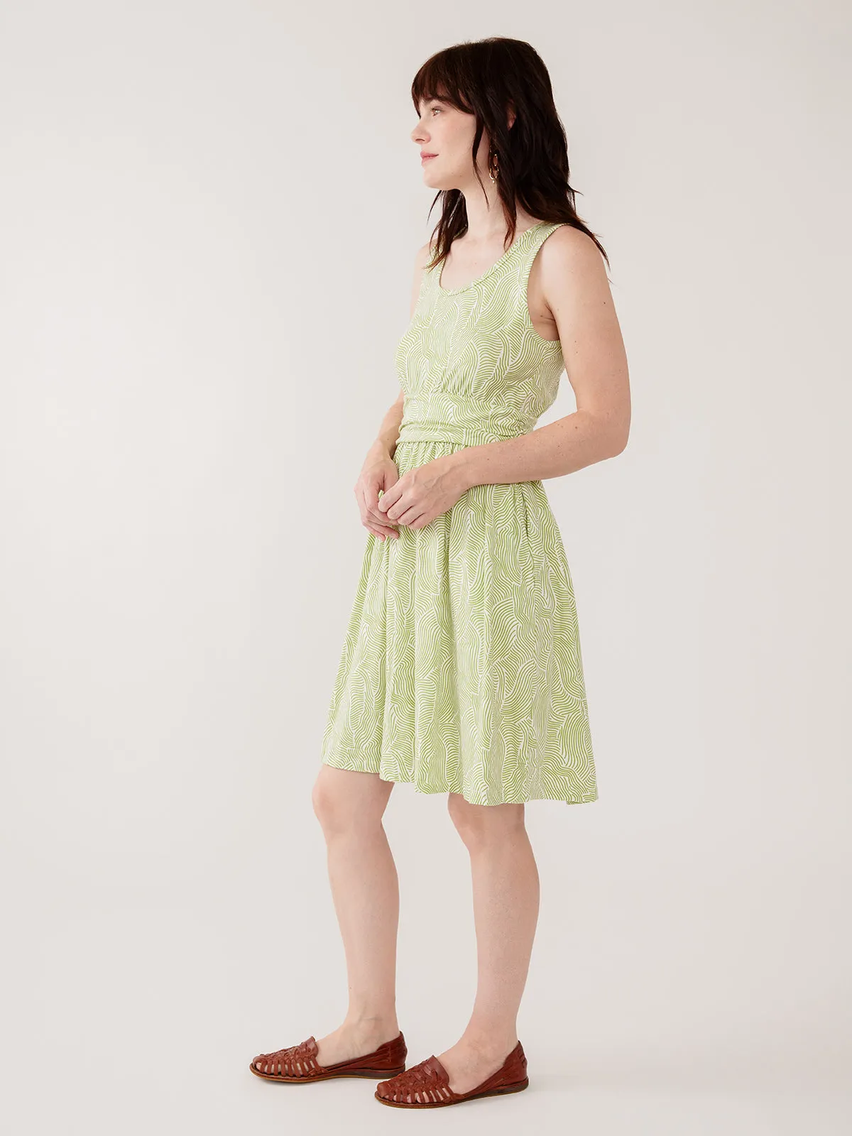 Asheville Dress - Pear Waves Jersey sold by Mata Traders product image thumbnail 3