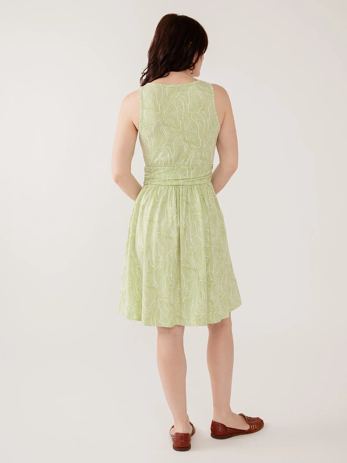 Asheville Dress - Pear Waves Jersey sold by Mata Traders product image thumbnail 4
