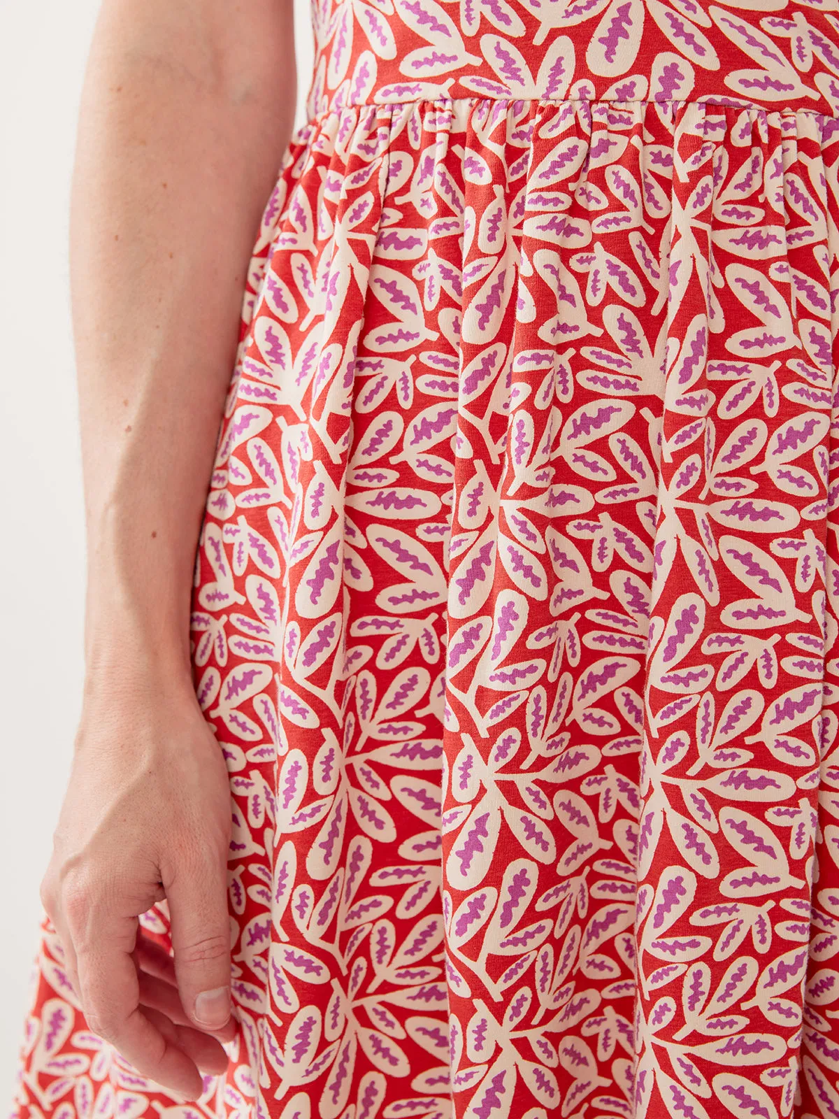 Izzy Wrap Dress - Fern Beats Tangerine sold by Mata Traders product image thumbnail 2