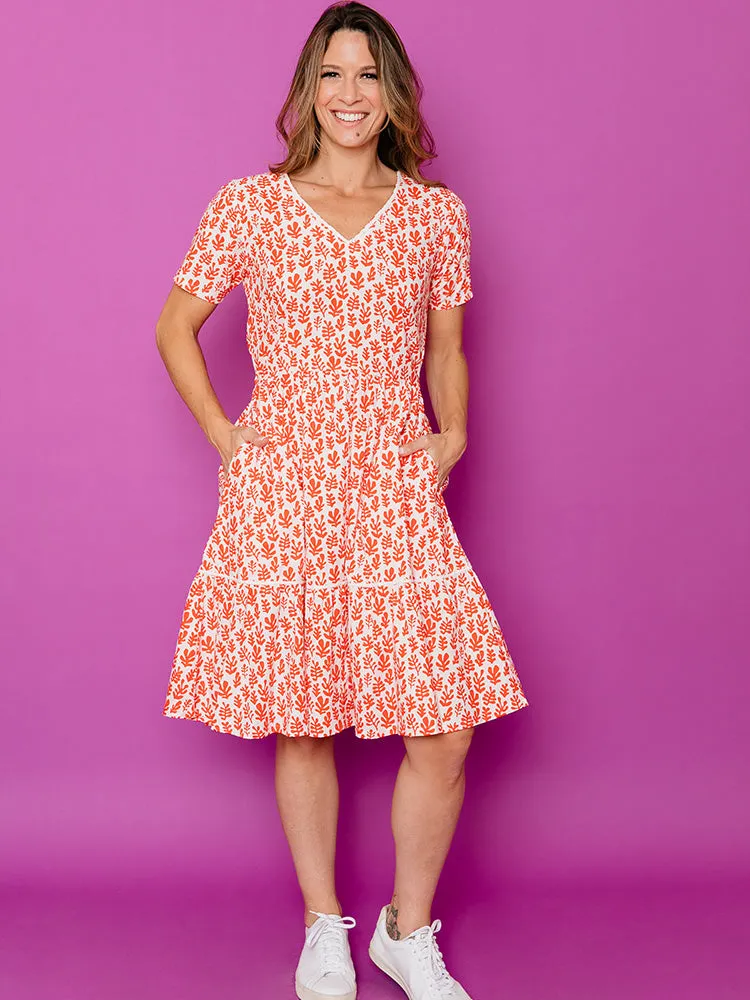 Lydia Dress - Mod Reef Poppy sold by Mata Traders product image thumbnail 2