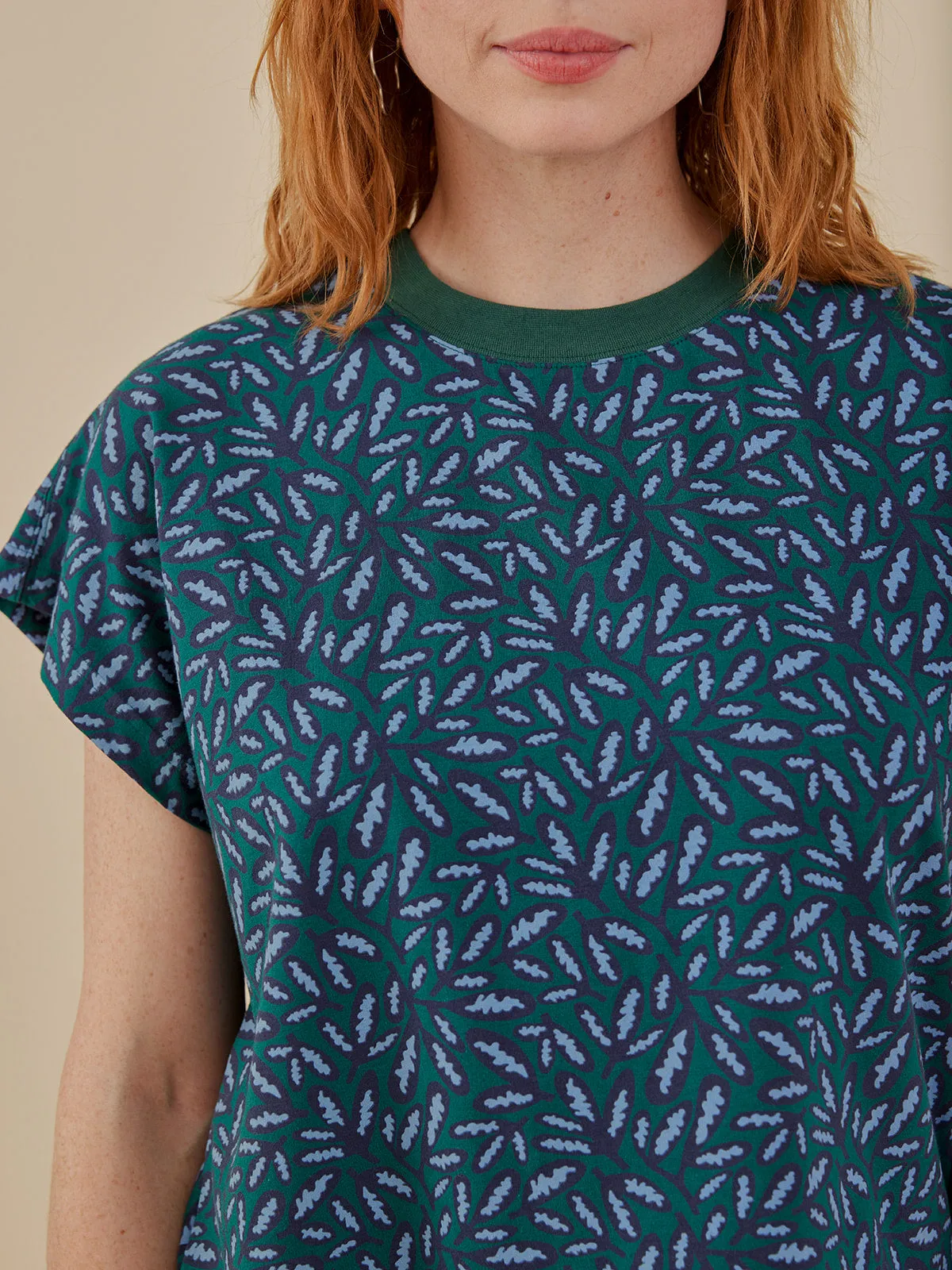 Caitlin Top - Fern Beats Emerald sold by Mata Traders product image thumbnail 2