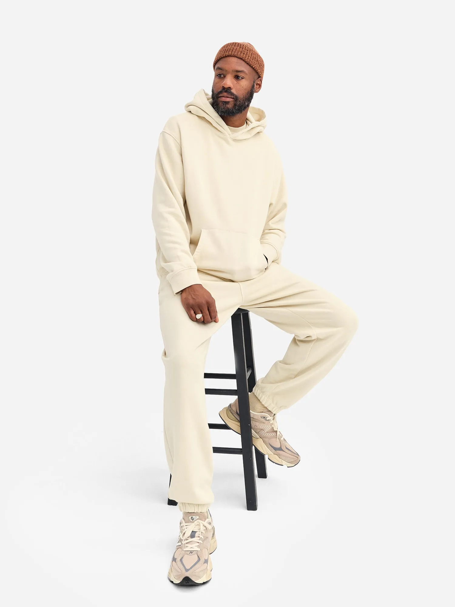 Men's Organic Fleece Hoodie sold by MATE the Label product image thumbnail 5