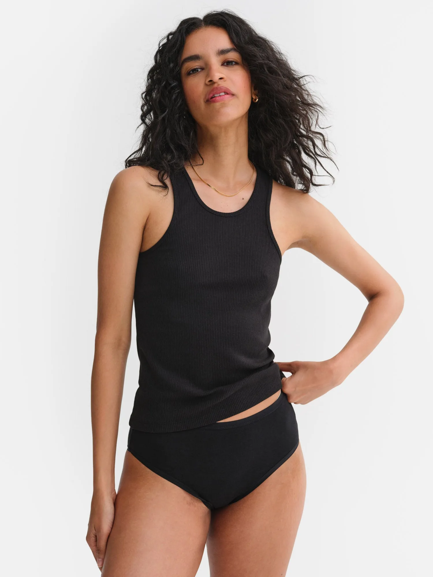 Tencel Rib Easy Tank sold by MATE the Label product image thumbnail 2