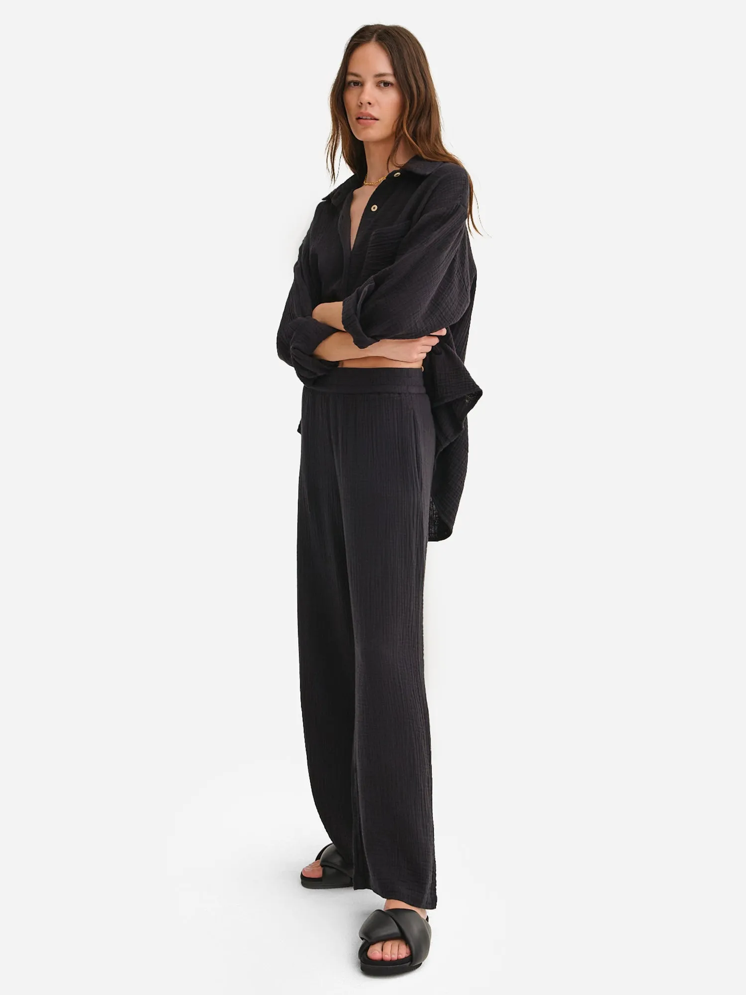 Organic Gauze Straight Leg Pant sold by MATE the Label product image thumbnail 5