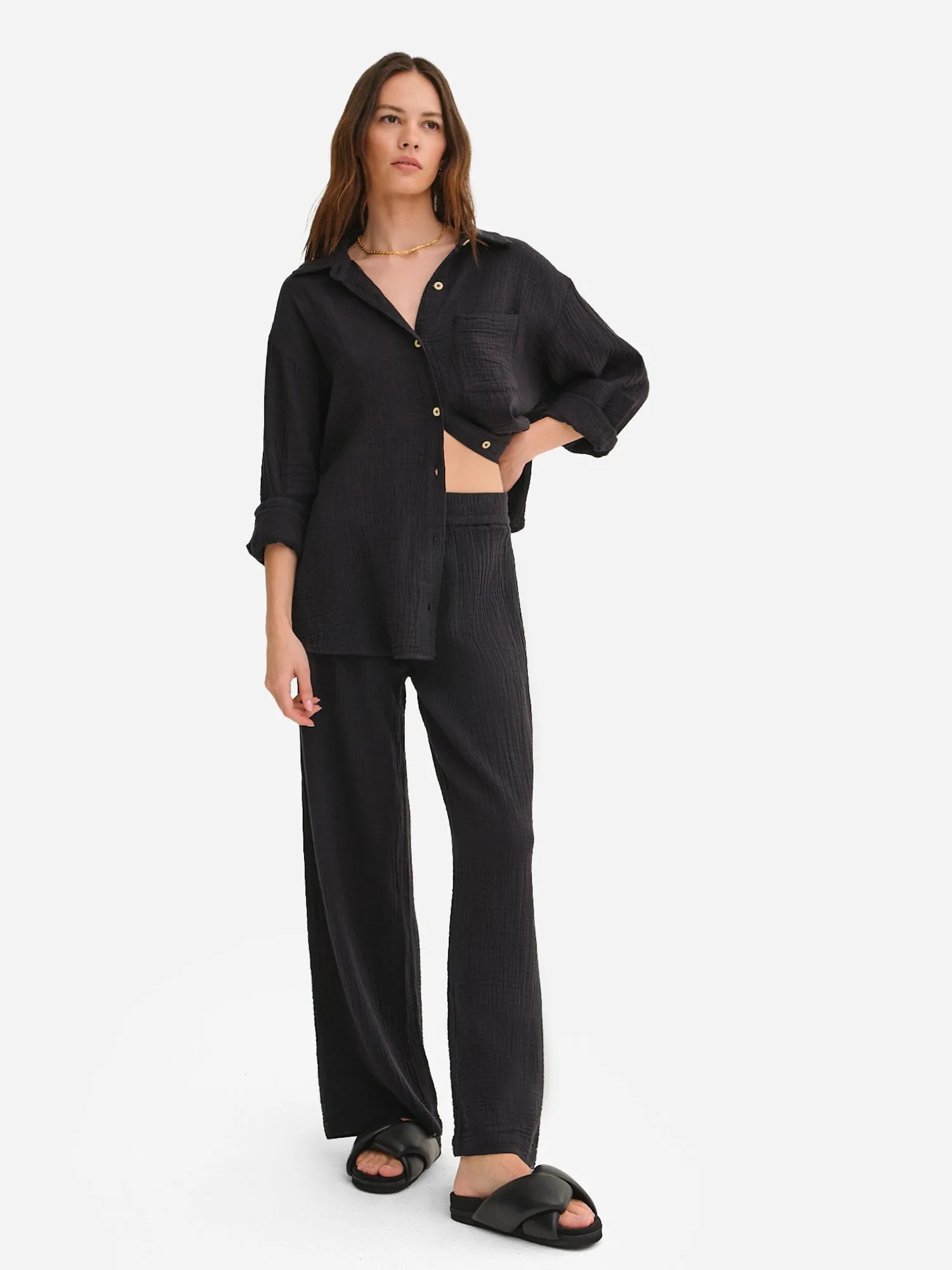 Organic Gauze Straight Leg Pant sold by MATE the Label product image thumbnail 4