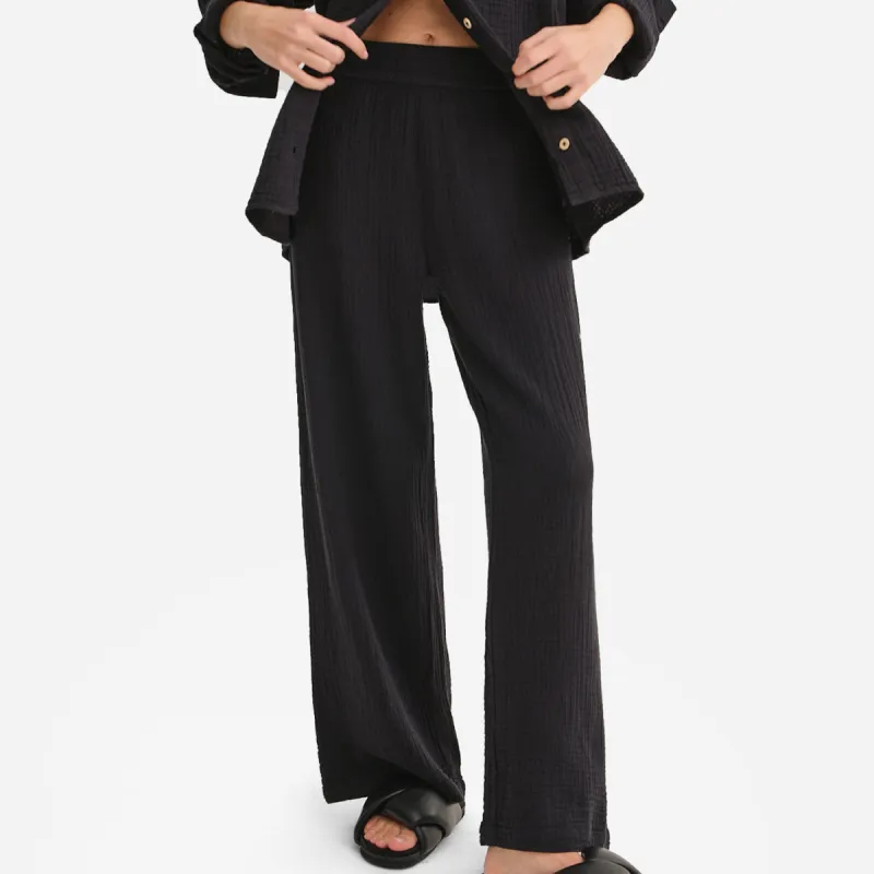 Organic Gauze Straight Leg Pant sold by MATE the Label