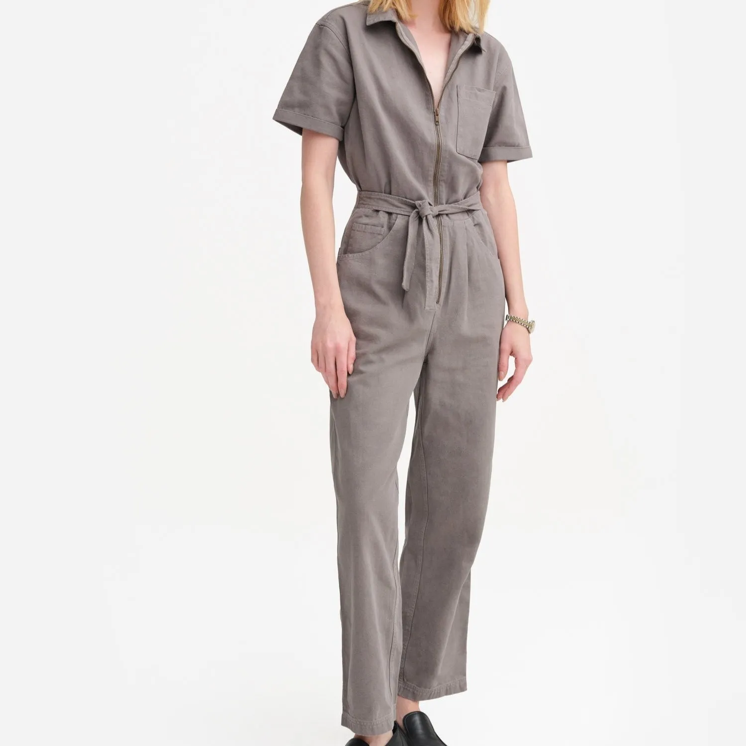 Organic Cotton Canvas Jumpsuit sold by MATE the Label