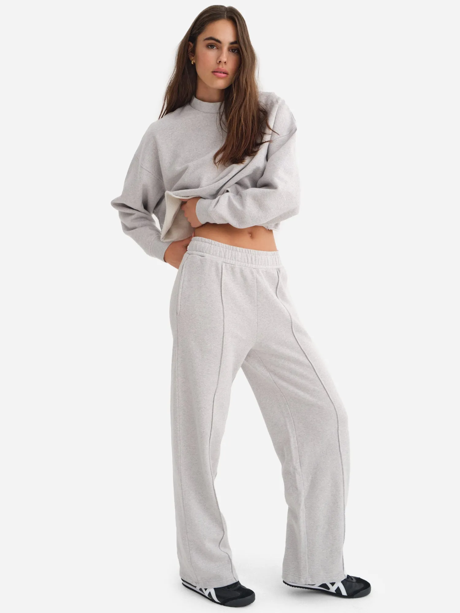 Organic Fleece Front Seam Sweatpant sold by MATE the Label product image thumbnail 3