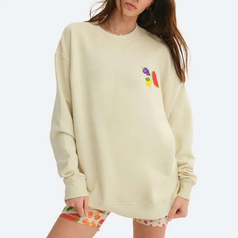 Organic Fleece Embroidered Oversized Sweatshirt sold by MATE the Label