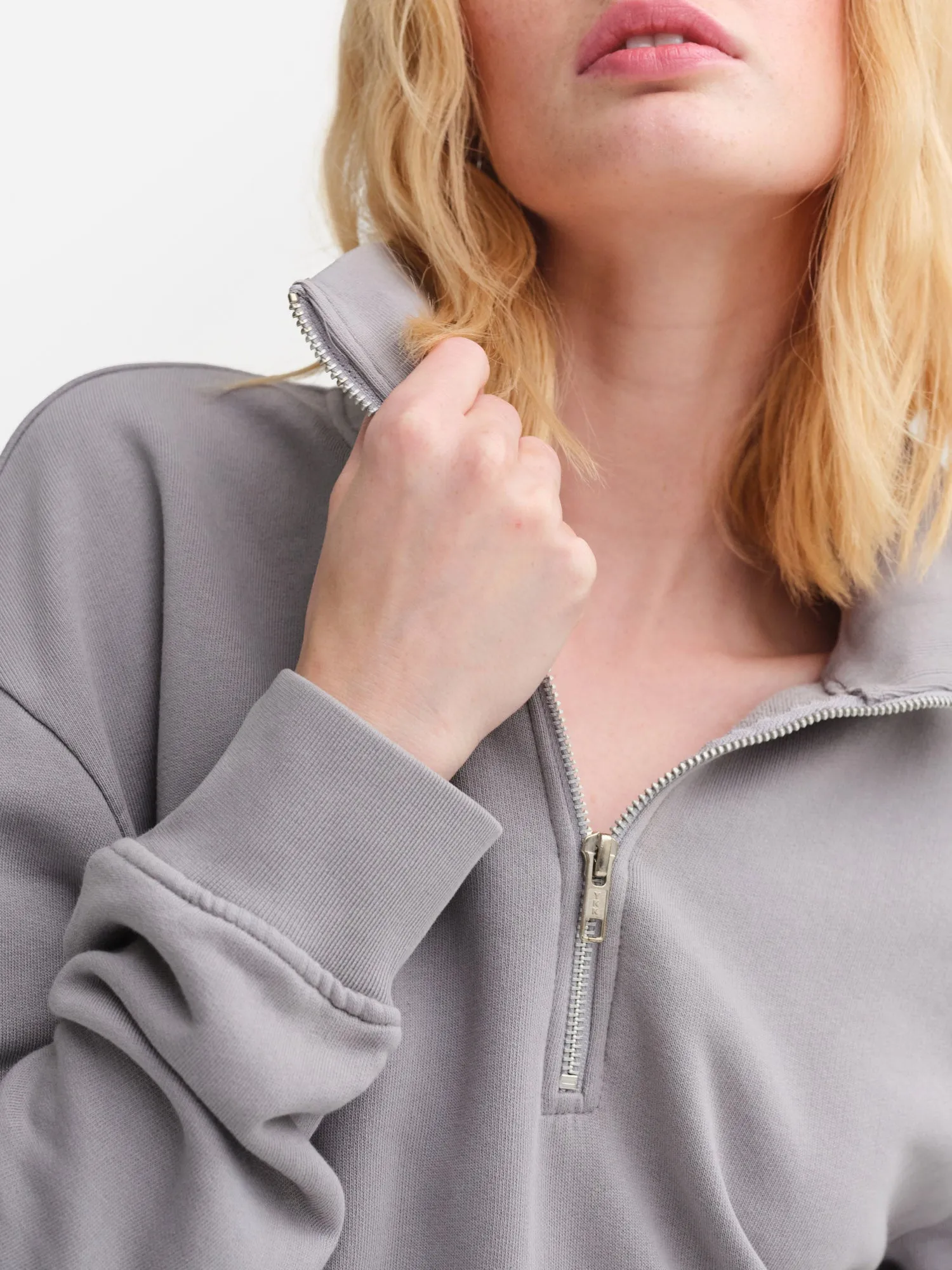 Organic Fleece Quarter Zip Sweatshirt sold by MATE the Label product image thumbnail 3