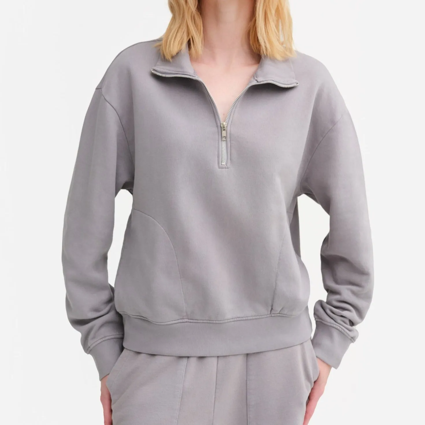 Organic Fleece Quarter Zip Sweatshirt sold by MATE the Label