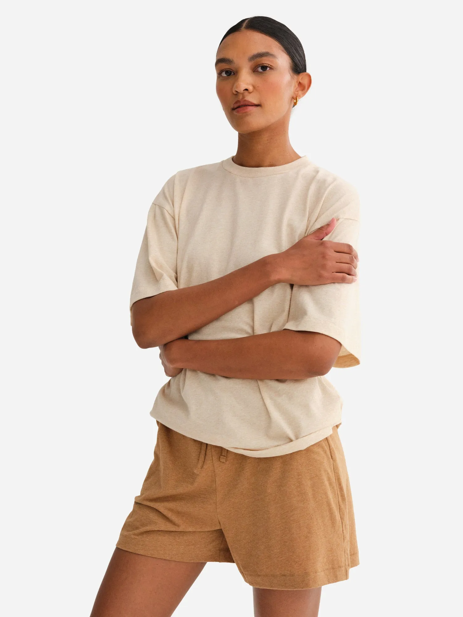 Undyed Organic Cotton Crew Neck Tee sold by MATE the Label product image thumbnail 5