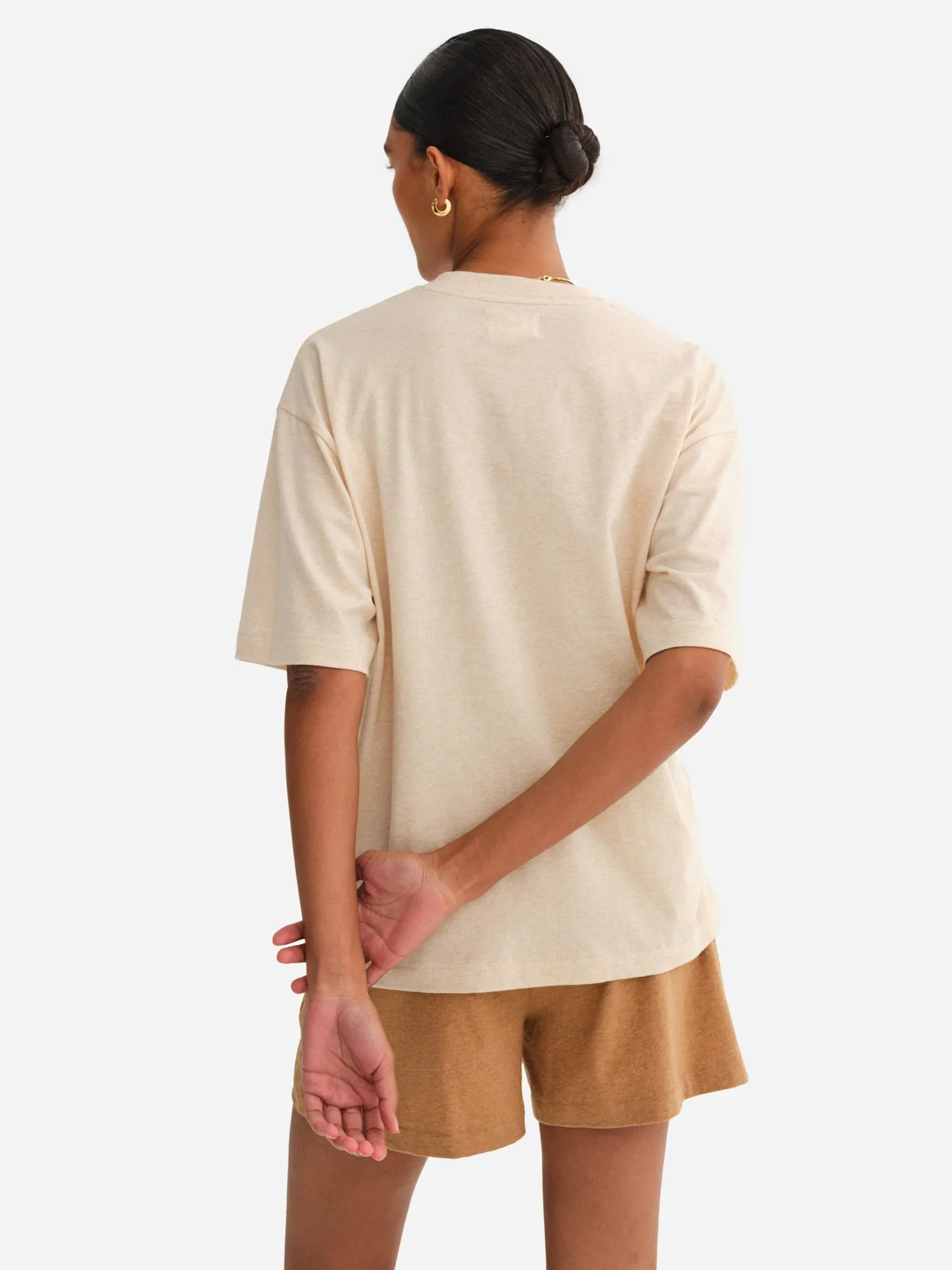 Undyed Organic Cotton Crew Neck Tee sold by MATE the Label product image thumbnail 4