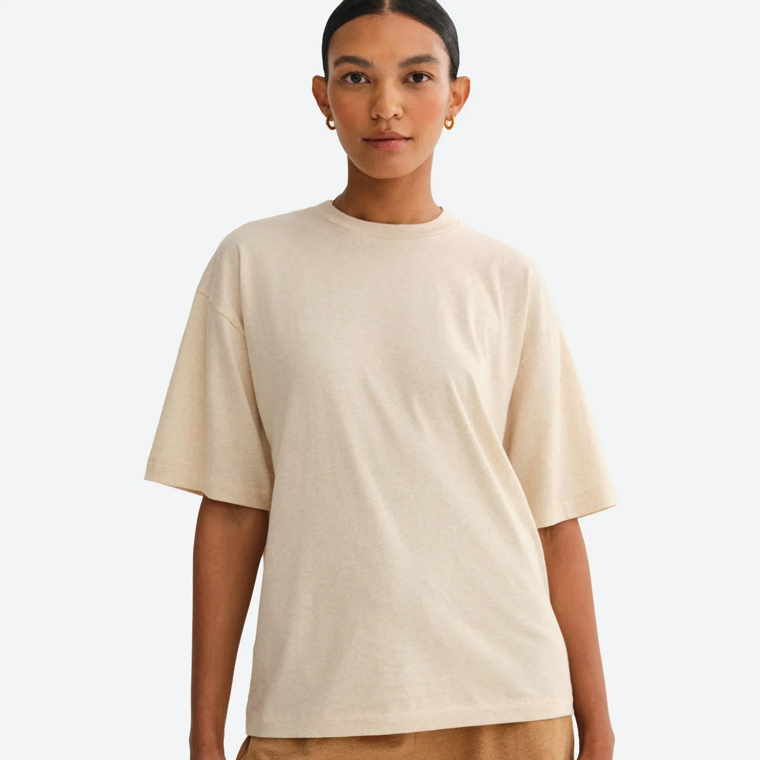 Undyed Organic Cotton Crew Neck Tee sold by MATE the Label