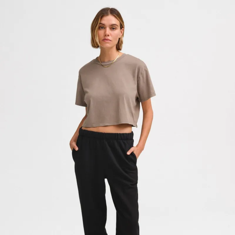 Organic Cotton Relaxed Crop Tee sold by MATE the Label