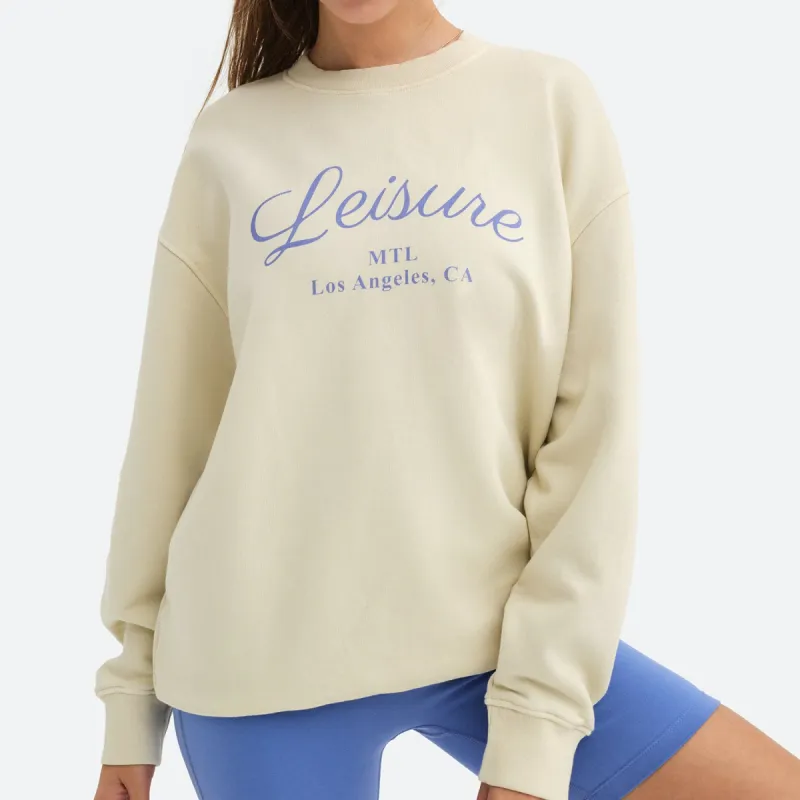 Organic Fleece Graphic Oversized Sweatshirt sold by MATE the Label