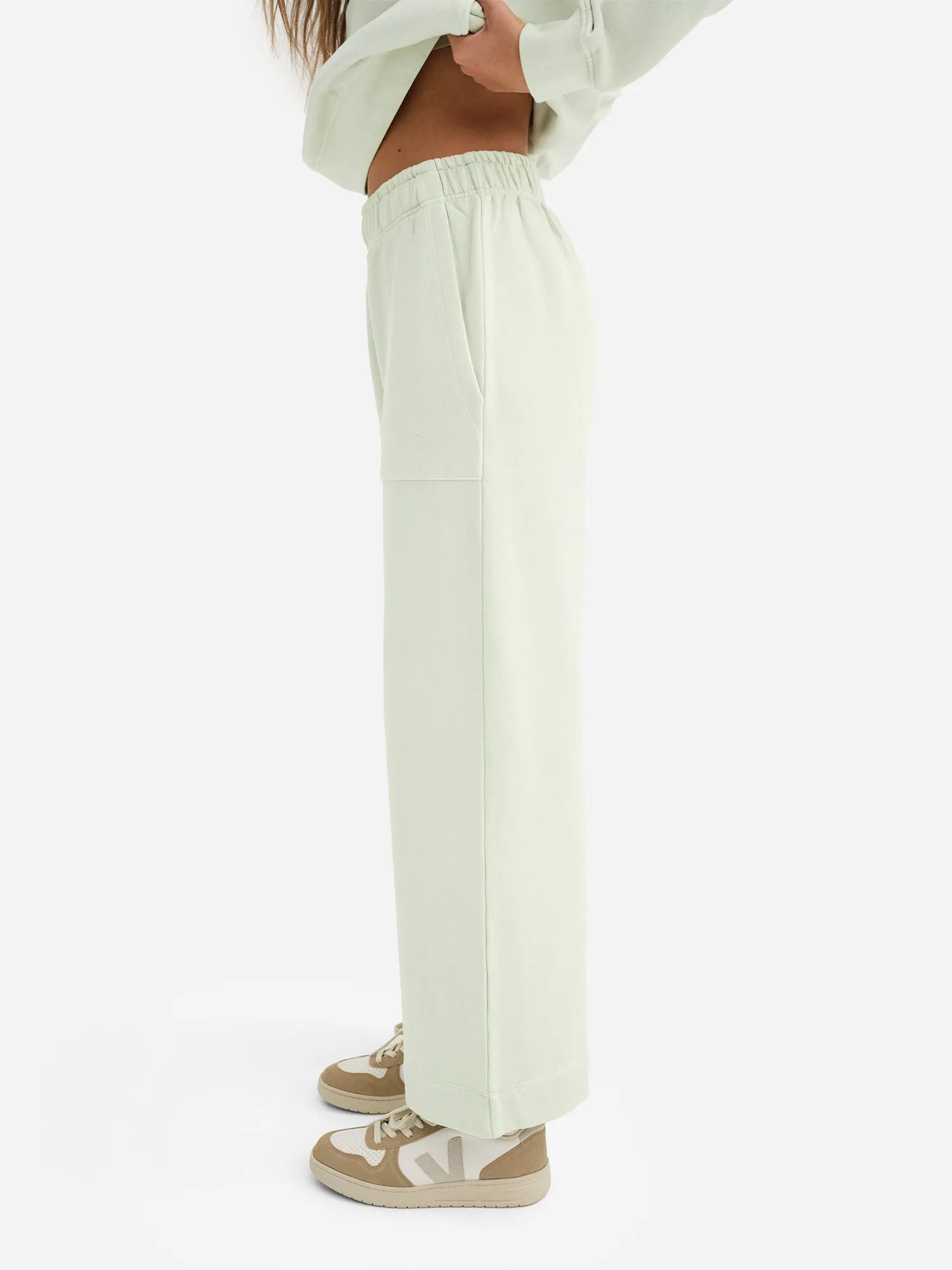 Organic Fleece Wide Leg Pant sold by MATE the Label product image thumbnail 3